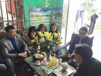 Đón quân nhân hoàn thành nghĩa vụ quân sự trở về địa phương